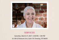 Funeral Fundraiser Flyer Template (2nd Free Undiscovered Design)