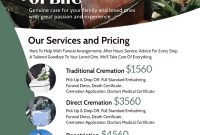 Funeral Service Flyer Template (1st Free Printable Format)