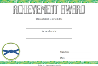 Karate Achievement Certificate Template (3rd Free Award Design) Karate Achievement Certificate Template (3rd Free Award Design)