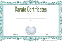 Karate Certificate Template (1st Free Amazing Design) Karate Certificate Template (1st Free Amazing Design)