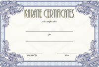 Karate Certificate Template (2nd Free Amazing Design) Karate Certificate Template (2nd Free Amazing Design)