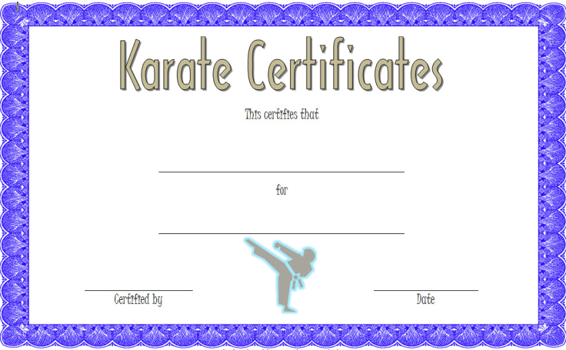 Karate Certificate Template (8+ Free Undiscovered Designs)