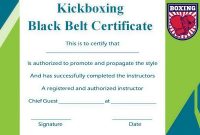 Kickboxing Black Belt Certificate Template (2025 Free Fillable Format) Kickboxing Black Belt Certificate Template (2025 Free Fillable Format)