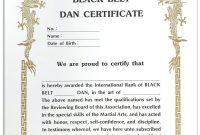 Martial Arts Black Belt Certificate (1st Free Fillable Template) Martial Arts Black Belt Certificate (1st Free Fillable Template)
