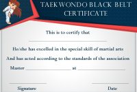 Martial Arts Black Belt Certificate (2nd Free Fillable Template) Martial Arts Black Belt Certificate (2nd Free Fillable Template)