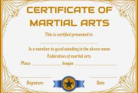 Martial Arts Certificate Template (2nd Free Stunning Design) Martial Arts Certificate Template (2nd Free Stunning Design)