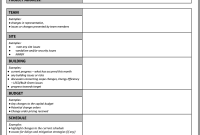 Monthly Report Template – 1st Free Printable Format