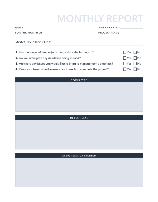 Monthly Report Template for 2026 Smarter Business Tracking