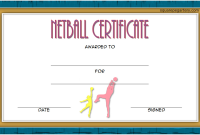 Netball Certificate Template Free Download (1st Best Choice)