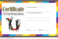 Netball Certificate of Participation Template (2nd Free Tournament Theme)