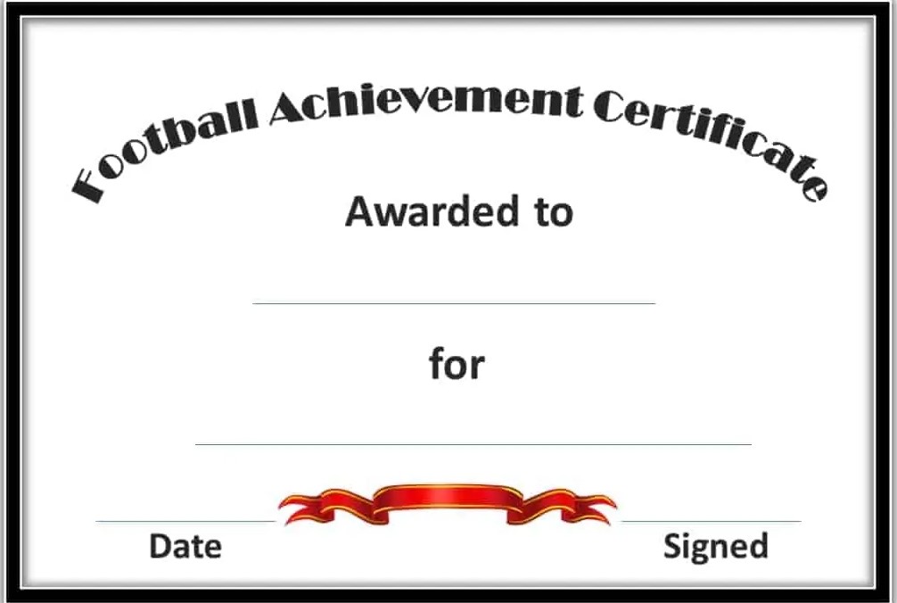 Rugby Achievement Certificate Template (2nd Free Football Award Design) rugby award certificate template free, football mvp certificate template, rugby achievement certificate template, rugby player of the day certificate template, rugby player of the match certificate, rugby certificate template, football certificate template free download, free printable rugby certificates