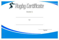 Rugby Certificate Template Free Download (3rd Best Design)