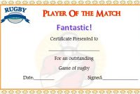 Rugby Player of The Match Certificate Free Printable (1st Word Format) Rugby Player of The Match Certificate Free Printable (1st Word Format)