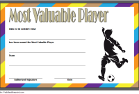Soccer MVP Certificate Template (1st Best Player Design) Soccer MVP Certificate Template (1st Best Player Design)