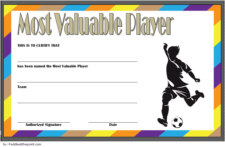 Free Soccer Award Certificate Template (10+ Best Player Designs) 3 soccer award certificate template, soccer certificate of achievement template, soccer mvp certificate, soccer player of the match certificate, player of the match certificate template, free soccer certificate templates, free editable soccer certificate template, free printable soccer certificate, soccer certificate template free download