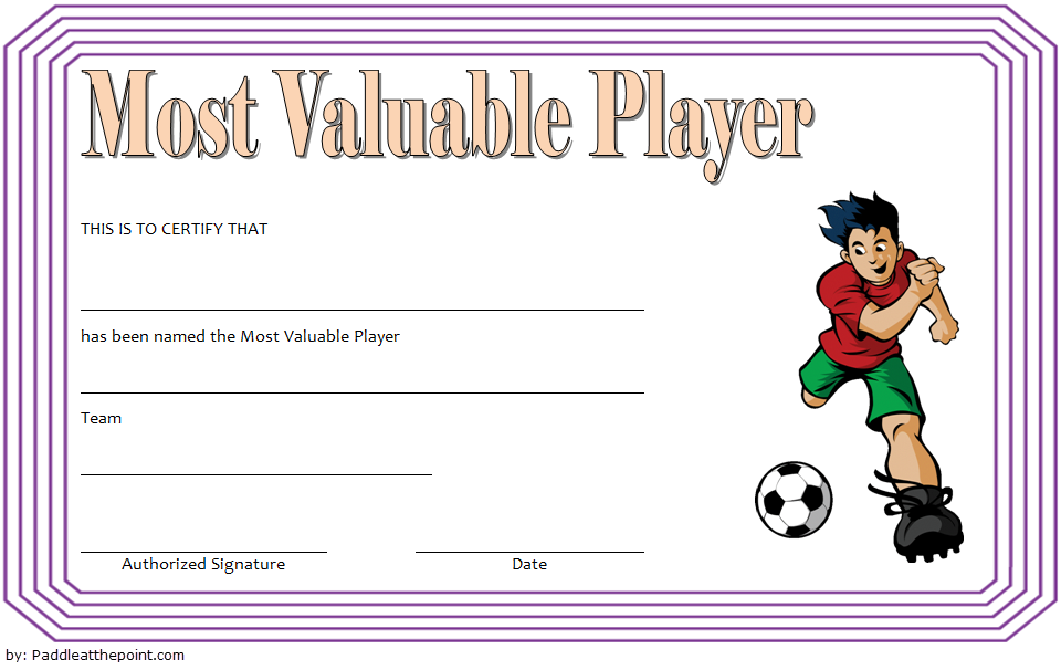 Soccer MVP Certificate Template (2nd Best Player Design) soccer award certificate template, soccer certificate of achievement template, soccer mvp certificate, soccer player of the match certificate, player of the match certificate template, free soccer certificate templates, free editable soccer certificate template, free printable soccer certificate, soccer certificate template free download