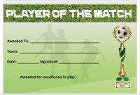 Soccer Player of The Match Certificate (1st Free Printable Template) Soccer Player of The Match Certificate (1st Free Printable Template)