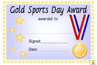 Sports Day Award Certificate Free Printable (2nd Free Funny Design) Sports Day Award Certificate Free Printable (2nd Free Funny Design)