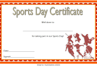 Sports Day Participation Certificate Template (2nd Free Editable Format) Sports Day Participation Certificate Template (2nd Free Editable Format)