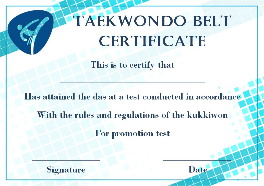 Taekwondo Black Belt Certificate Template (3rd Free PDF Format) taekwondo certificate template, taekwondo grading certificate template, taekwondo black belt certificate template, taekwondo certificate of participation, tae kwon do certificate templates, editable taekwondo certificate, free printable taekwondo certificate, martial arts certificate template