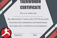 Taekwondo Certificate Template Free Download (1st Main Option) Taekwondo Certificate Template Free Download (1st Main Option)
