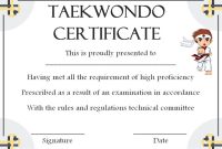 Taekwondo Certificate Template Free Download (2nd Main Option) Taekwondo Certificate Template Free Download (2nd Main Option)