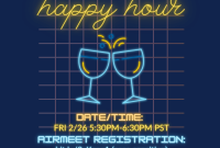 Virtual Happy Hour Flyer Template (2nd Free PSD Format) Virtual Happy Hour Flyer Template (2nd Free PSD Format)