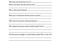 Biography Book Report Template Middle School (1st Free Word Format)