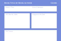 Book Report Fiction Template (2nd Best Design) Book Report Fiction Template (2nd Best Design)
