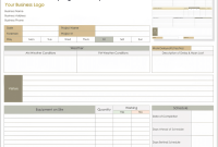 Construction Daily Activity Report Template (2nd Free Fillable Format)