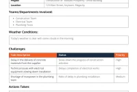 Construction Daily Field Report Template (1st Free Printable)