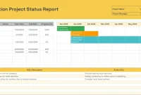 Construction Project Monthly Status Report Template – 1st Free Main Design