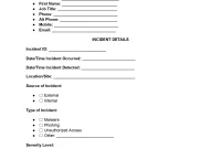Cyber Security Incident Report Template (1st Free Blank Format)