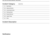 Cybersecurity Incident Report Form (1st Free Blank Template) Cybersecurity Incident Report Form (1st Free Blank Template)