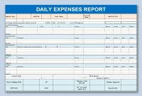 Daily Expense Report Template (1st Best Format)