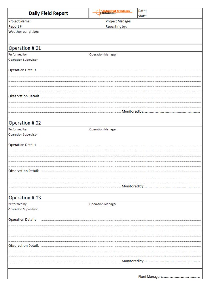 Daily Field Report Template - 1st Free Printable Form daily activity report template, security guard daily activity report template, daily field report template, daily field sales report template, daily observation report template, construction daily activity report template, daily activity report for business template, daily activity report format, daily activity sheet, daily activity report pdf