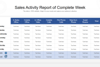 Daily Sales Activity Report Template – 2nd Free Excel Format Daily Sales Activity Report Template – 2nd Free Excel Format