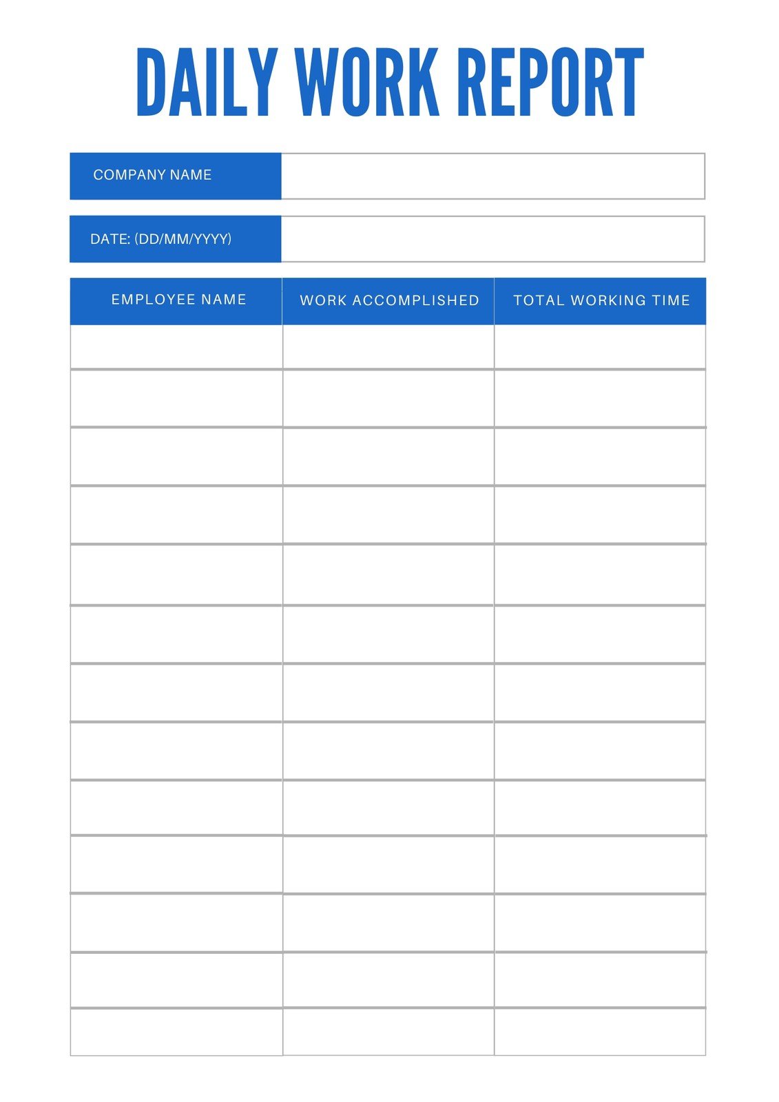 Daily Work Report Template Marketing (2nd Free Fillable Form) daily marketing report template, daily work report template marketing, daily marketing activity report format, daily financial report template, daily marketing report format, marketing executive daily report format, daily marketing report sample pdf, daily report marketing