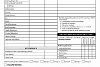 Elementary Progress Report Template (2nd Best Sample)