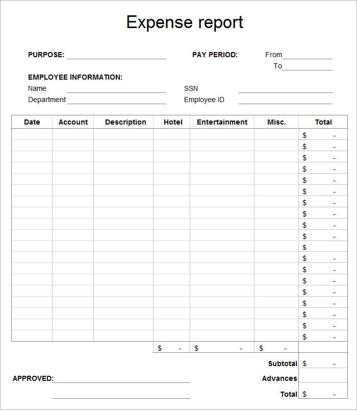 Expense Report Template (3rd Free PDF Format) expense report template, expense and revenue report template, expense and income report template, free printable expense report form, free printable blank expense report, business expense report template excel, expense reporting template, monthly expense report template, daily expense report template