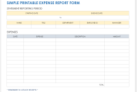 Free Printable Expense Report Form (1st Simple Documentation) Free Printable Expense Report Form (1st Simple Documentation)