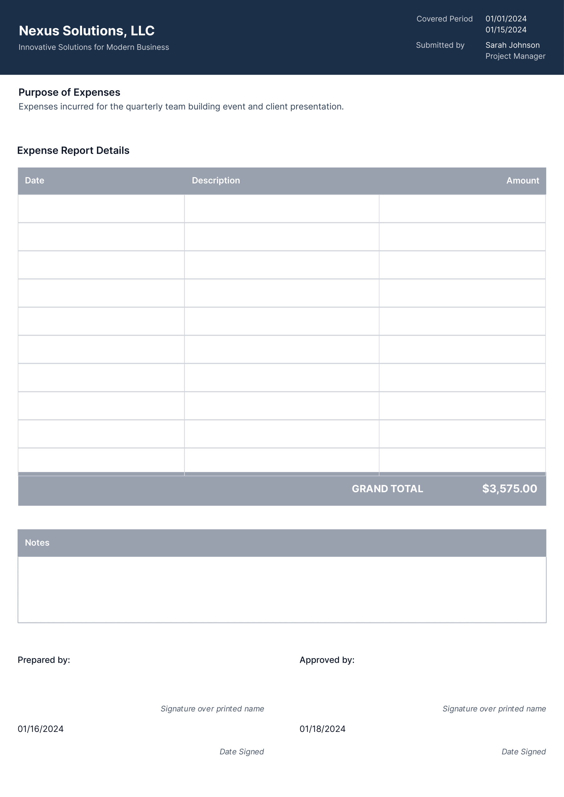 Free Printable Expense Report Form (2nd Simple Documentation) expense report template, expense and revenue report template, expense and income report template, free printable expense report form, free printable blank expense report, business expense report template excel, expense reporting template, monthly expense report template, daily expense report template