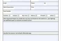 Health and Safety Incident Report Template (2026 Free Fillable Form) Health and Safety Incident Report Template (2026 Free Fillable Form)