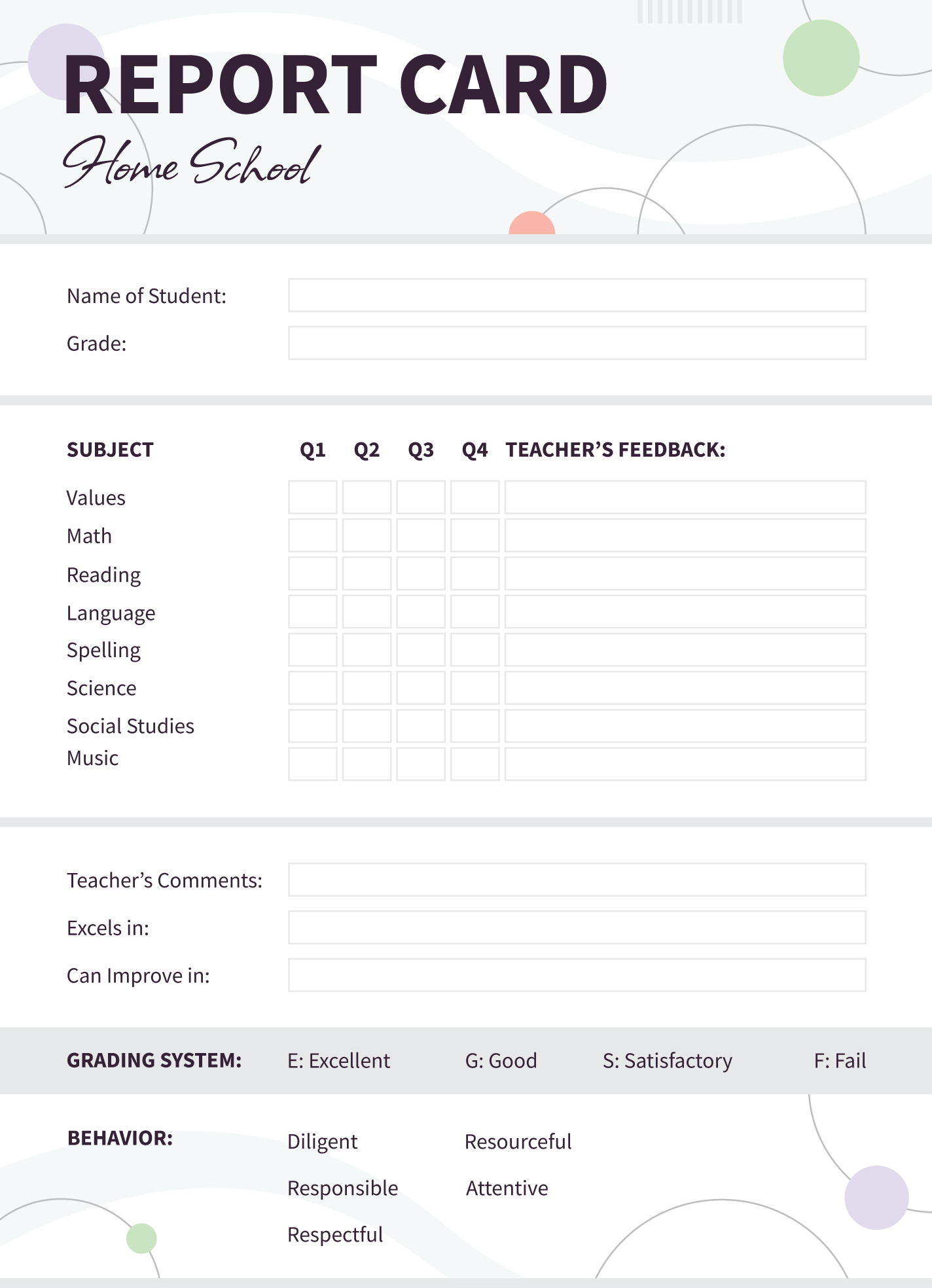 Homeschool Progress Report Template (3rd Free PDF Card Format) academic progress report template, student progress report template, student academic progress report template, weekly academic progress report template, homeschool progress report template, elementary progress report template, academic progress report sample, academic progress report format pdf, printable progress reports for students