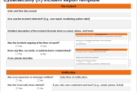 IT Security Incident Report Template (1st Free Fillable Form) IT Security Incident Report Template (1st Free Fillable Form)