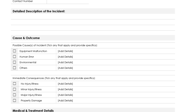 incident report template, incident report form template, incident at work report template, incident safety report template, incident response report template, incident investigation report template, incident accident report template, incident report example, incident report sample, accident report template