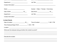 Incident At Work Report Template (3rd Free Workplace Design)