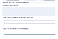Incident Report Form Template (1st Free PDF Format)