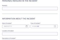 Incident Report Form Template (2nd Free PDF Format)