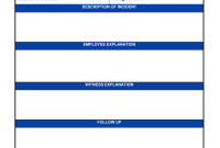 Incident Report Template (2nd Free Printable Format)